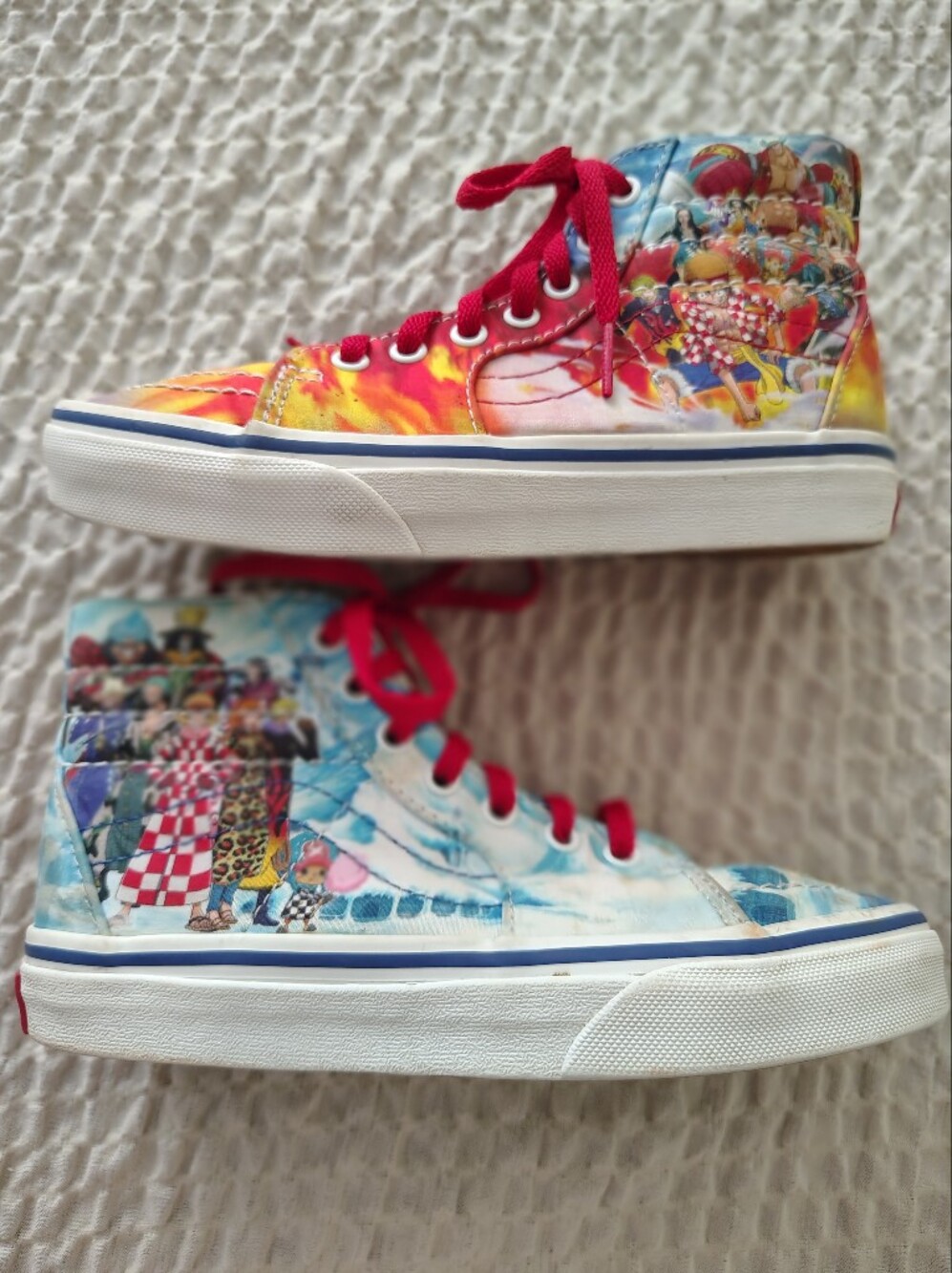 Vans x One Piece Sk8-Hi 'Punk Hazard' Anime Sneakers - Kids US 2.0 RARE